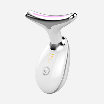 Beauty Facial Massager, 7 Color Wavy Acne Beauty Microcurrent Facial Device Skin Firming for Face Neck Beauty Device