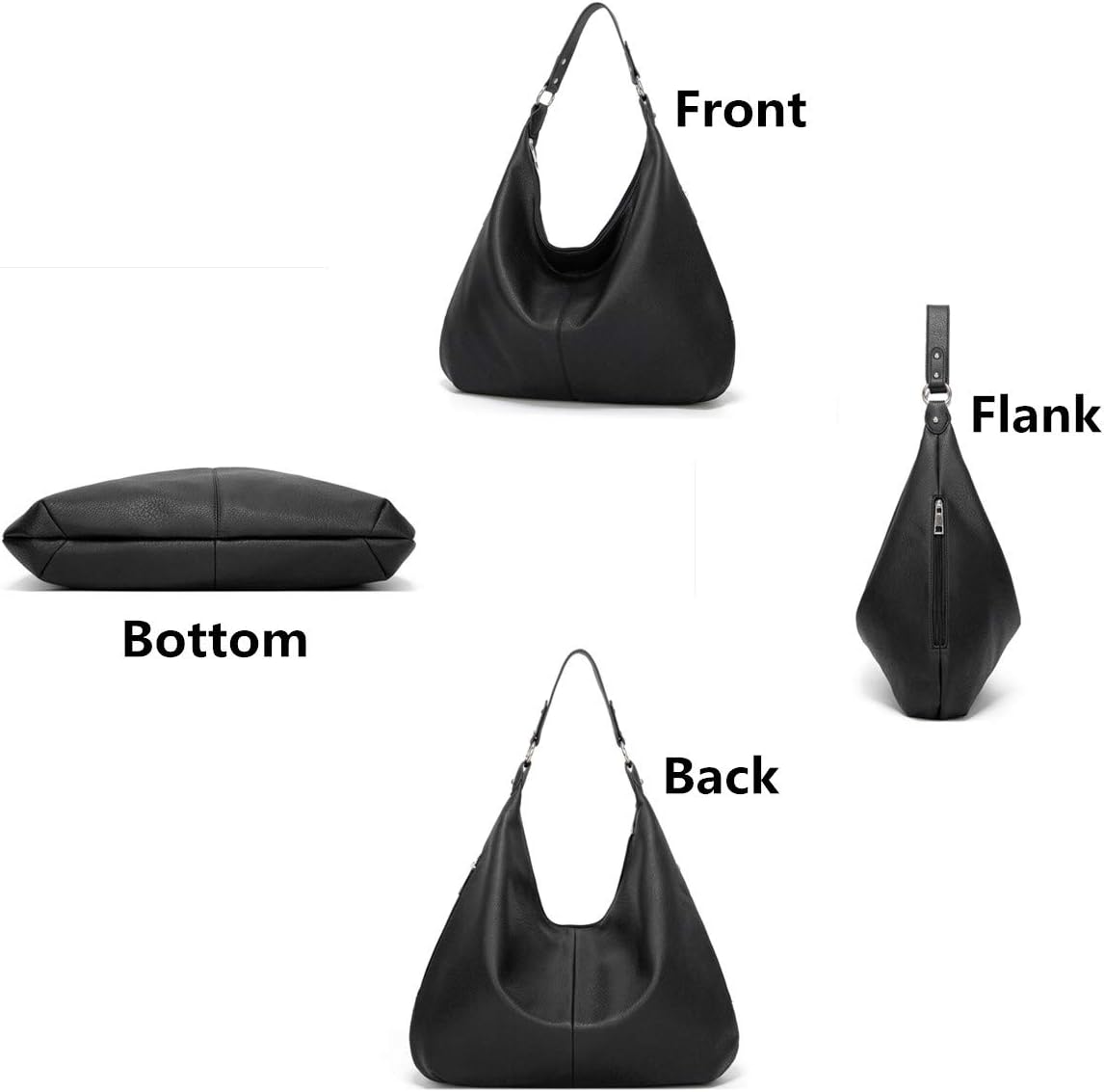 Chic Leather Zip Tote Bag