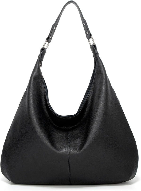 Chic Leather Zip Tote Bag