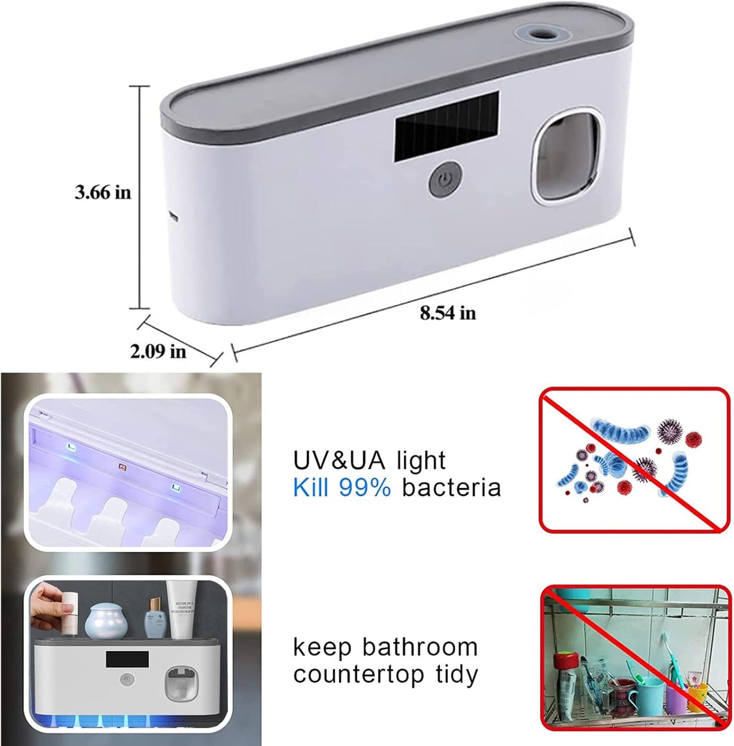 Smart Solar Toothbrush Station