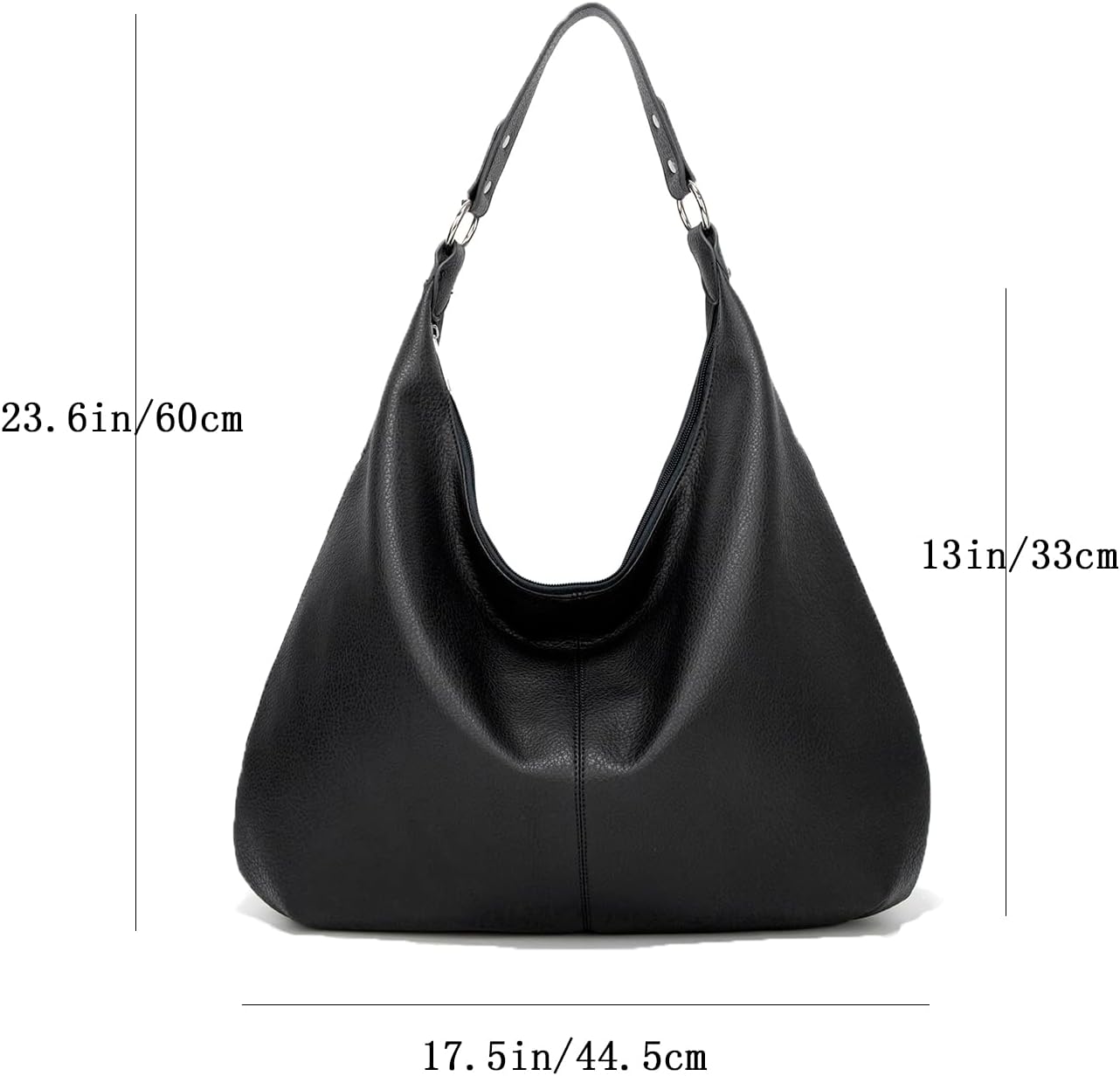 Chic Leather Zip Tote Bag