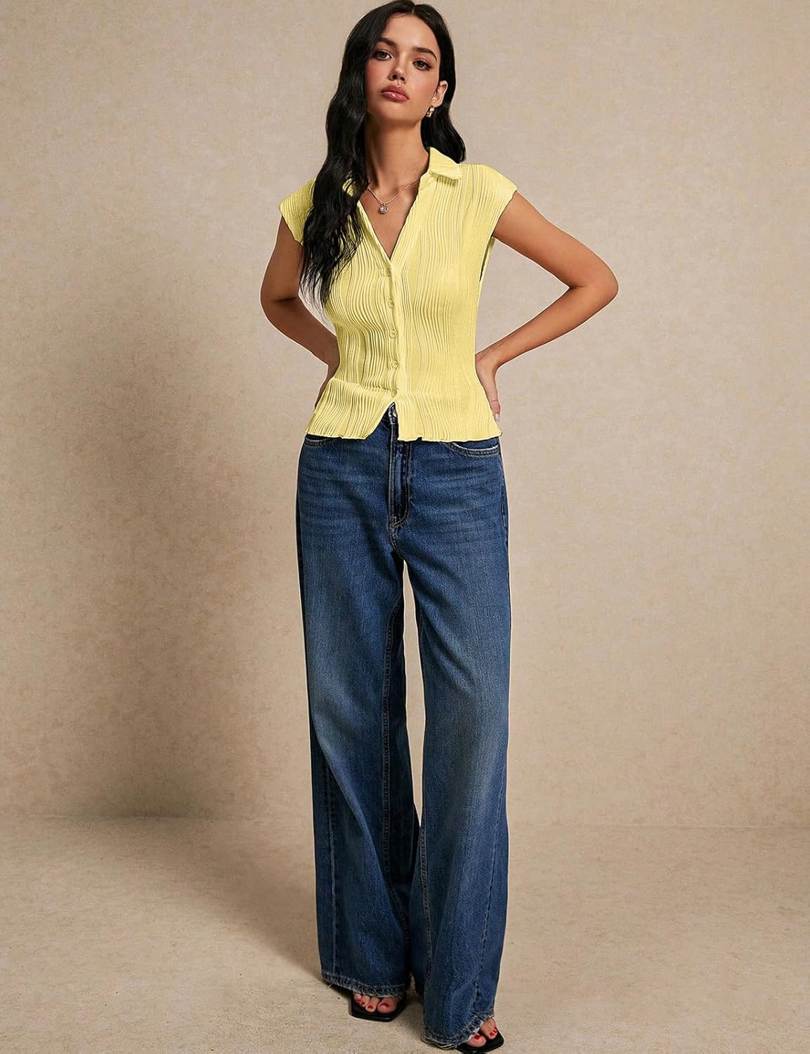 Chic Button Down Blouse